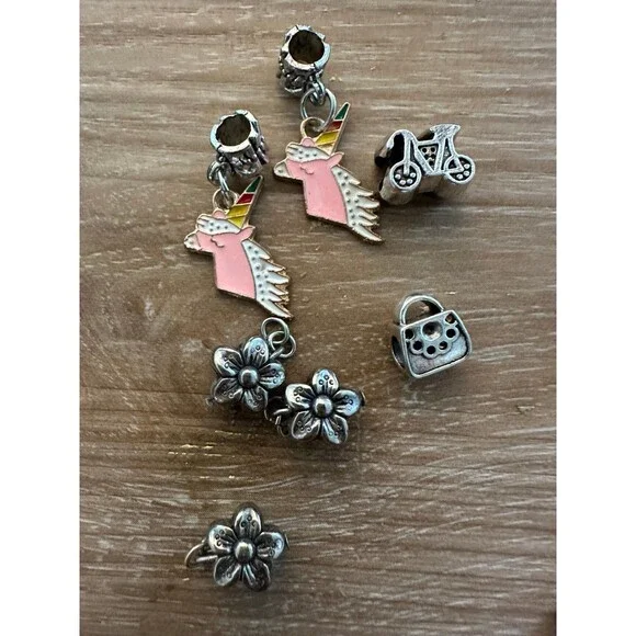 Bracelet Charm Bundle Silver Tone (16) - Picture 2 of 4